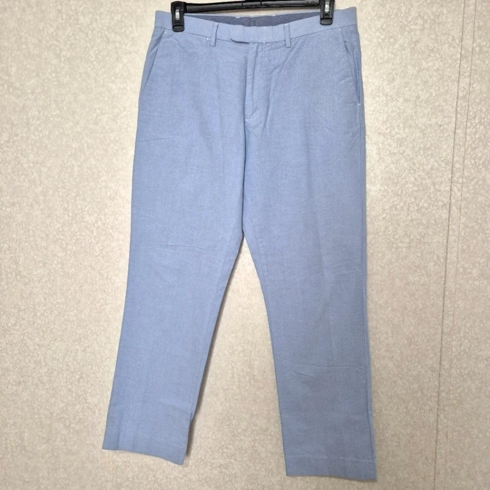 J. Crew Blue Chinos Straight Leg Classic..SIZE:34/32
